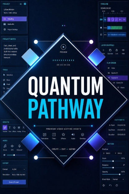 Software interface with 'Quantum Pathway' branding on a dark background